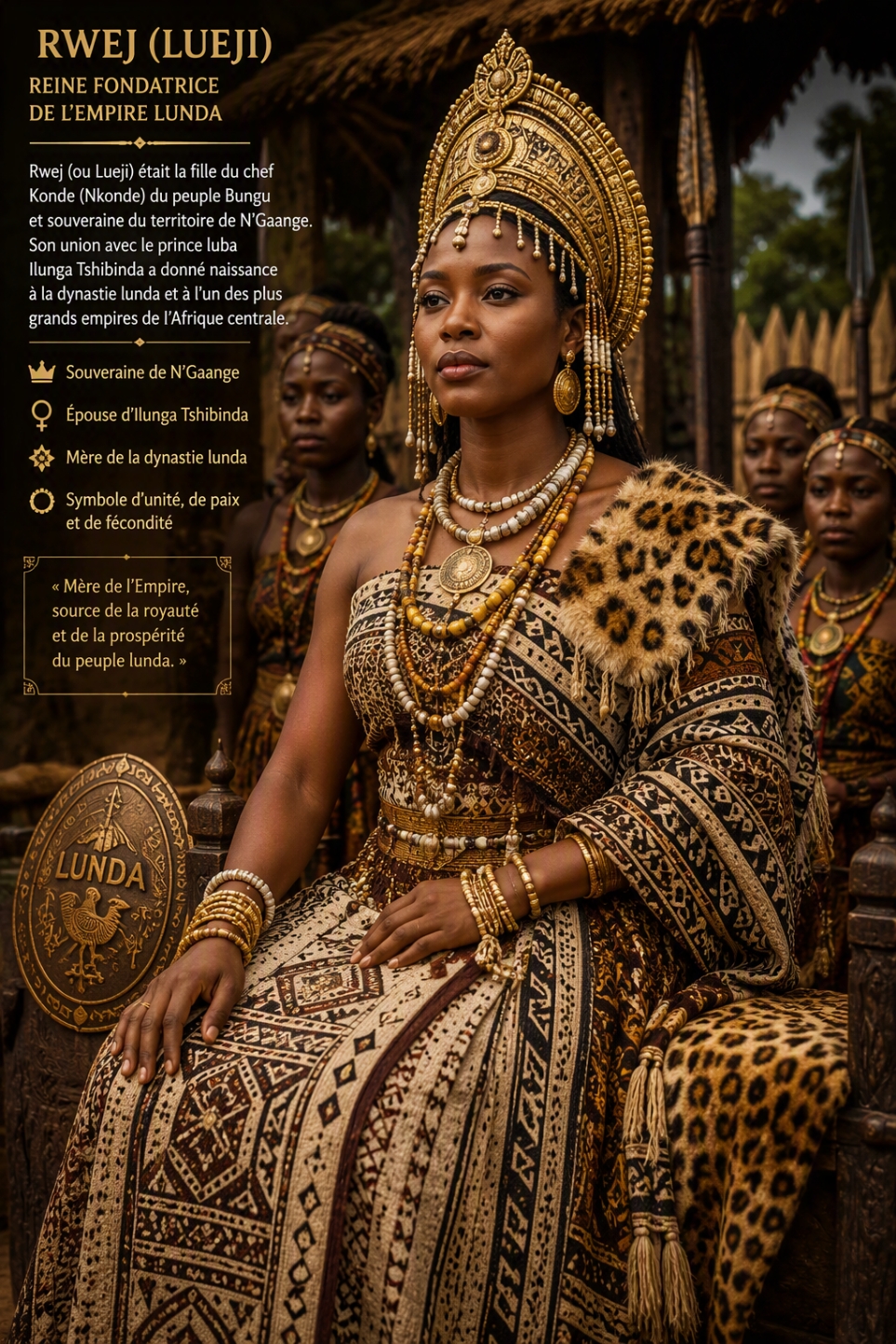 Rwej - Reine fondatrice de l'Empire Lunda